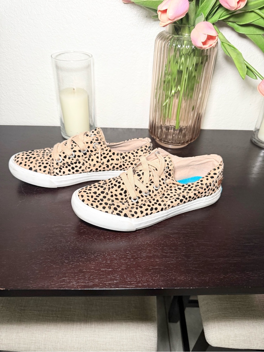 Blowfish  Leopard Print Sneakers. Size 9.5
